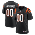 Tlead Custom C.Bengals Black Game Stitched Jerseys