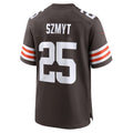 Tlead C.Browns #25 Andre Szmyt Brown Team Game Jersey