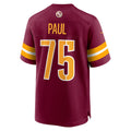 Tlead W.Commanders #75 Chris Paul Burgundy Player Game Jersey