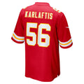 Tlead KC.Chiefs #56 George Karlaftis Red Player Game Jersey