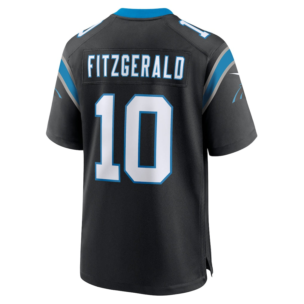 Tlead C.Panthers #10 Ryan Fitzgerald Black Team Game Jersey