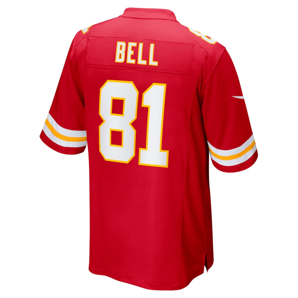 Tlead KC.Chiefs #81 Blake Bell Red Game Player Jersey