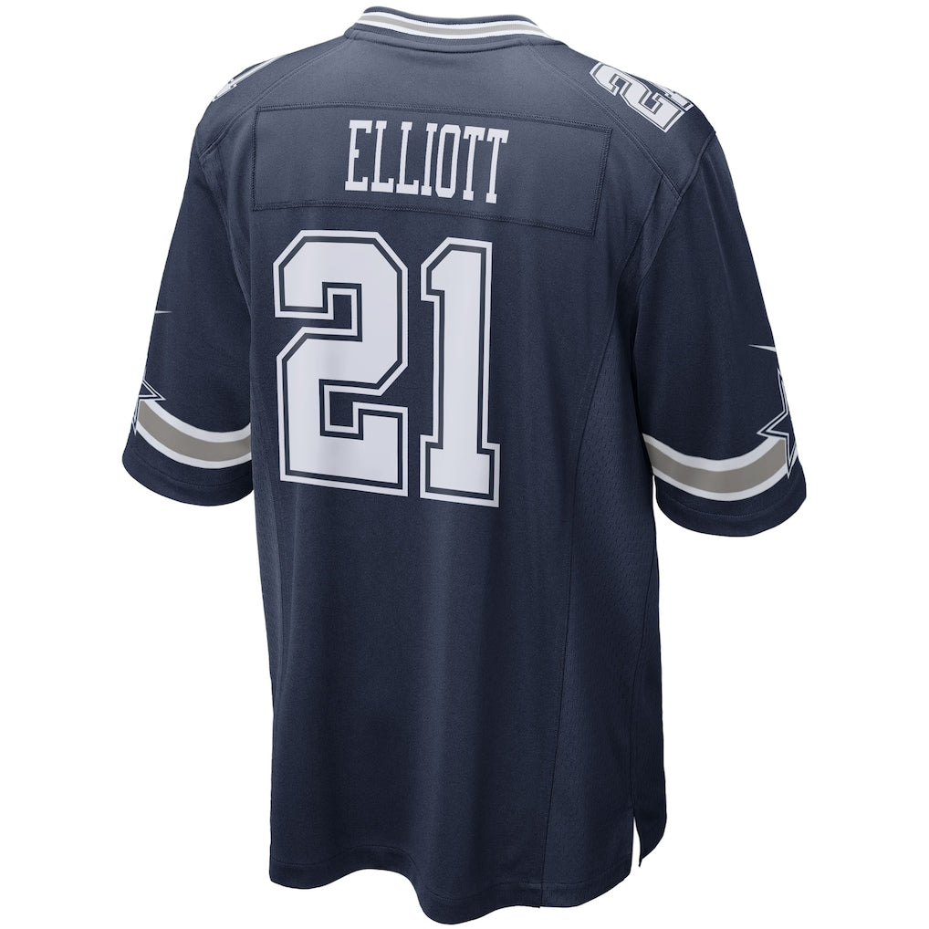 Tlead D.Cowboys #21 Ezekiel Elliott Navy Alternate Game Team Jersey