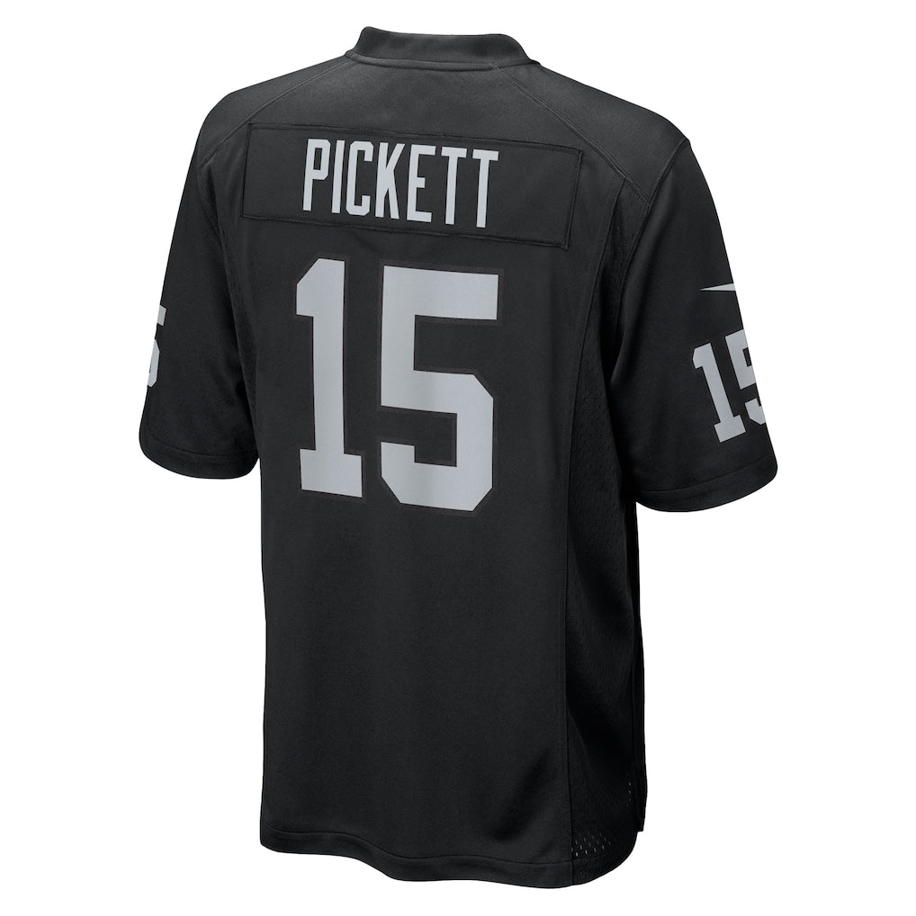 Tlead LV.Raiders #15 Kenny Pickett Black Team Game Jersey