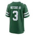 Tlead NY.Jets #3 John Metchie III Legacy Green Team Game Jersey