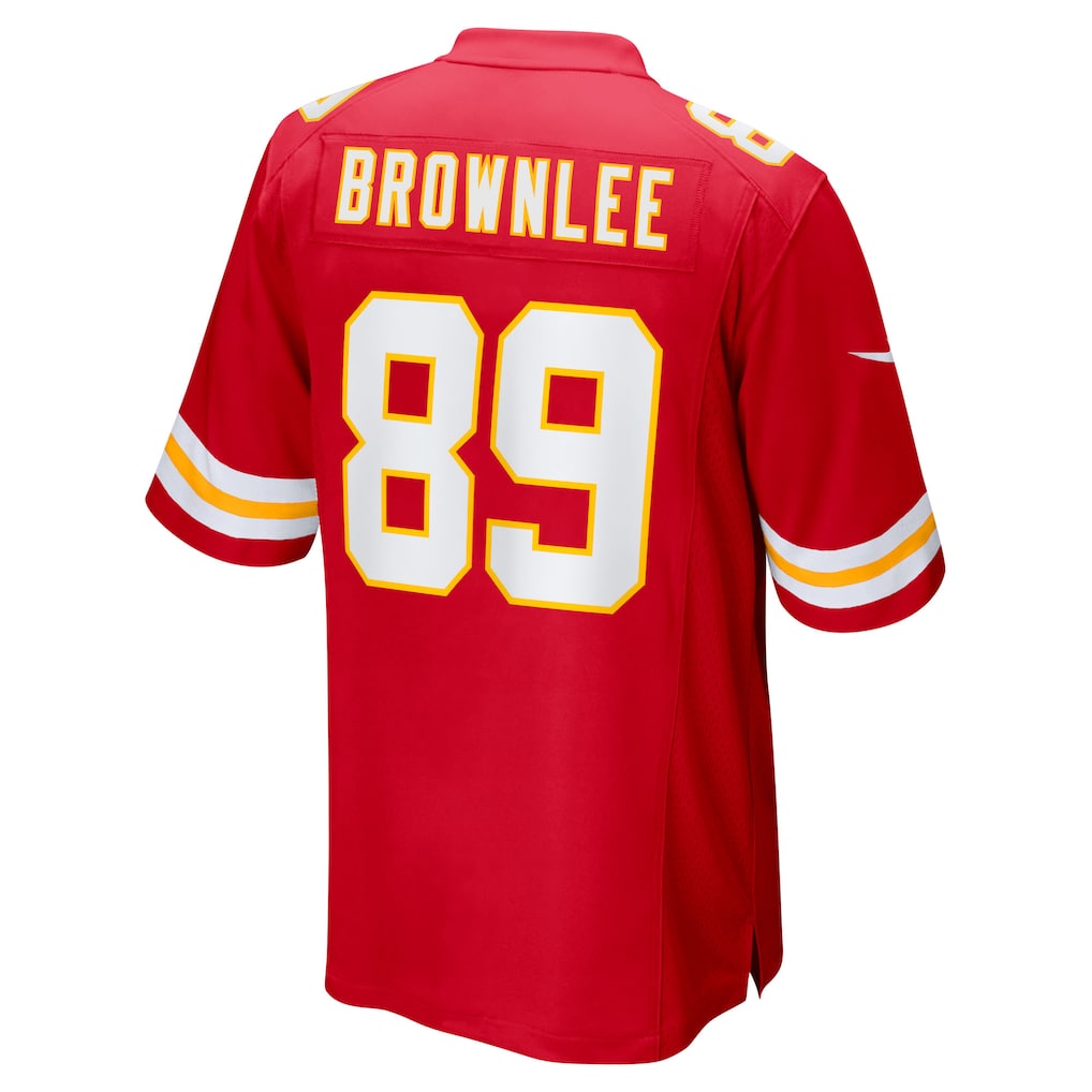 Tlead KC.Chiefs #89 Jason Brownlee Red Team Game Jersey