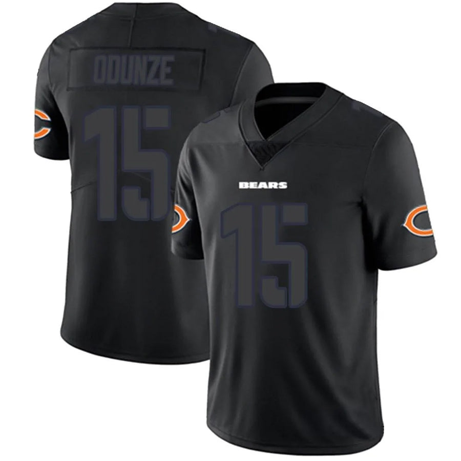 Tlead C.Bears #15 Rome Odunze Player Legend Limited Black Game Stitched Jerseys