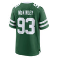 Tlead NY.Jets #93 Takk McKinley Legacy Green Team Game Jersey