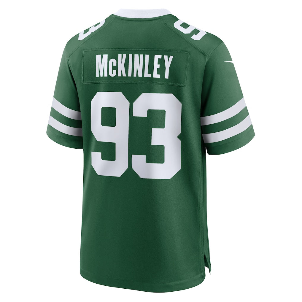 Tlead NY.Jets #93 Takk McKinley Legacy Green Team Game Jersey