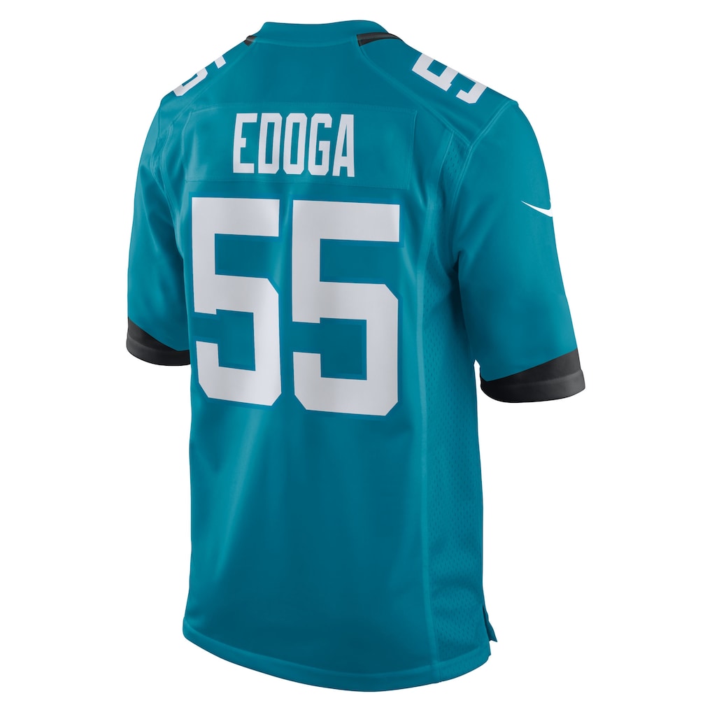 Tlead J.Jaguars #55 Chuma Edoga Teal Team Game Jersey