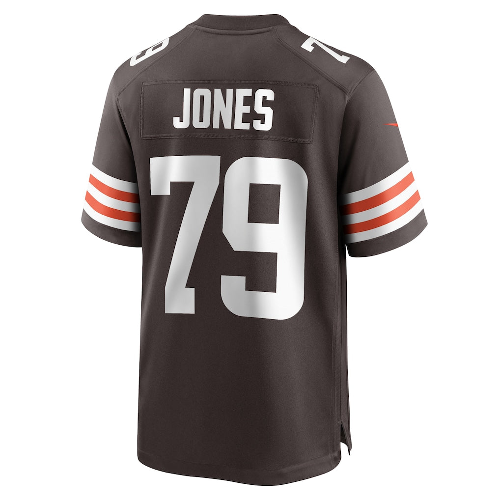 Tlead C.Browns #79 Dawand Jones Brown Team Game Jersey