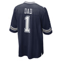 Tlead D.Cowboys #1 Dad Navy Game Jersey