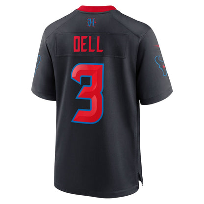 Tlead H.Texans #3 Tank Dell Navy 2nd Alternate Game Jersey