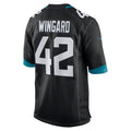 Tlead J.Jaguars #42 Andrew Wingard Black Alternate Game Jersey