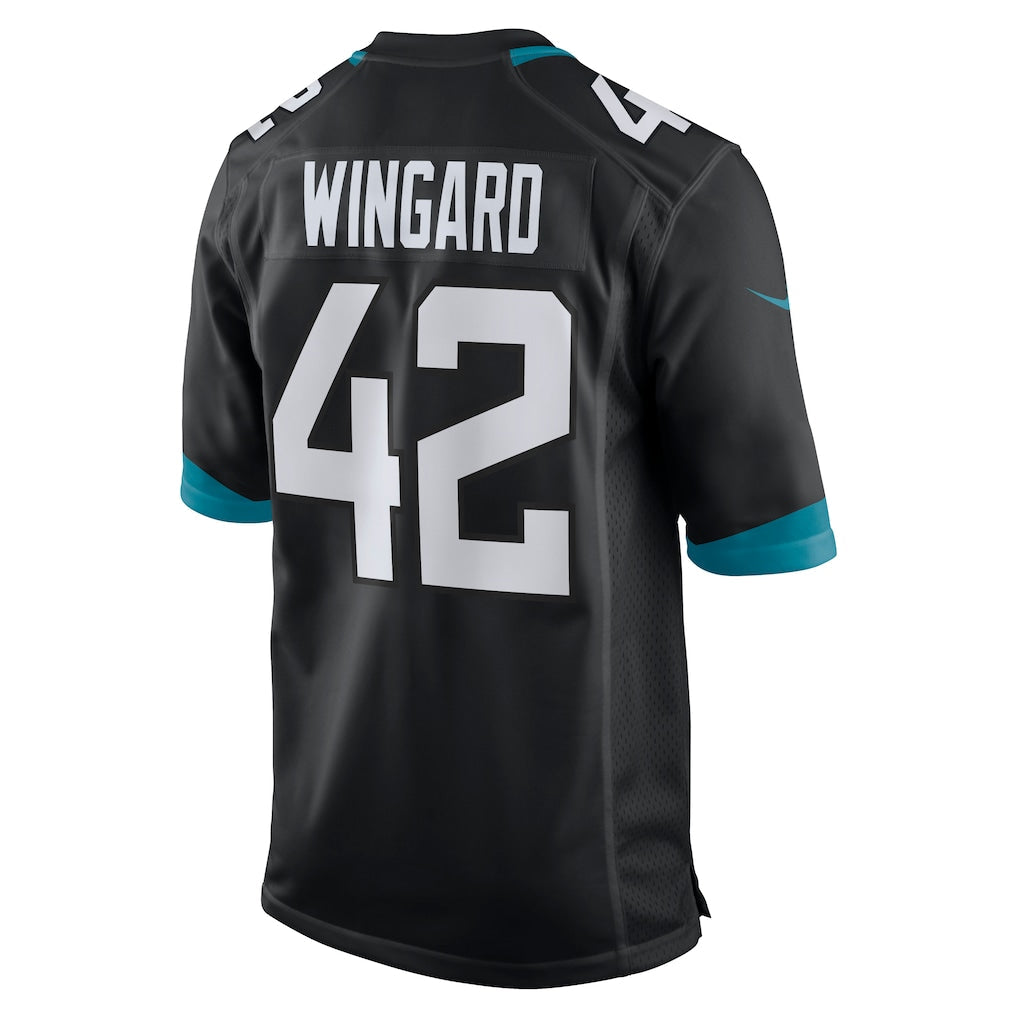 Tlead J.Jaguars #42 Andrew Wingard Black Alternate Game Jersey