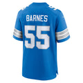 Tlead D.Lions #55 Derrick Barnes Blue Team Game Jersey