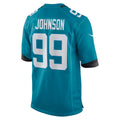 Tlead J.Jaguars #99 Austin Johnson Teal Team Game Jersey