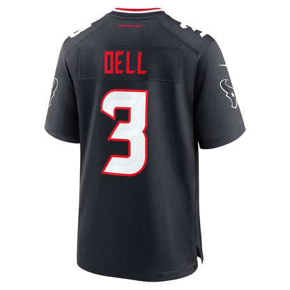 Tlead H.Texans #3 Tank Dell Navy Game Jersey