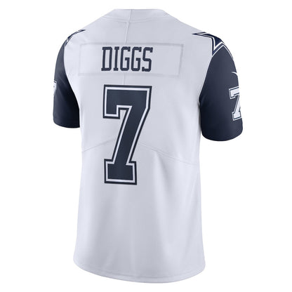 Tlead D.Cowboys #7 Trevon Diggs White Alternate Vapor Limited Jersey