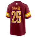 Tlead W.Commanders #25 Darnell Savage Burgundy Team Game Jersey