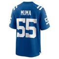 Tlead IN.Colts #55 Chad Muma Royal Team Game Jersey
