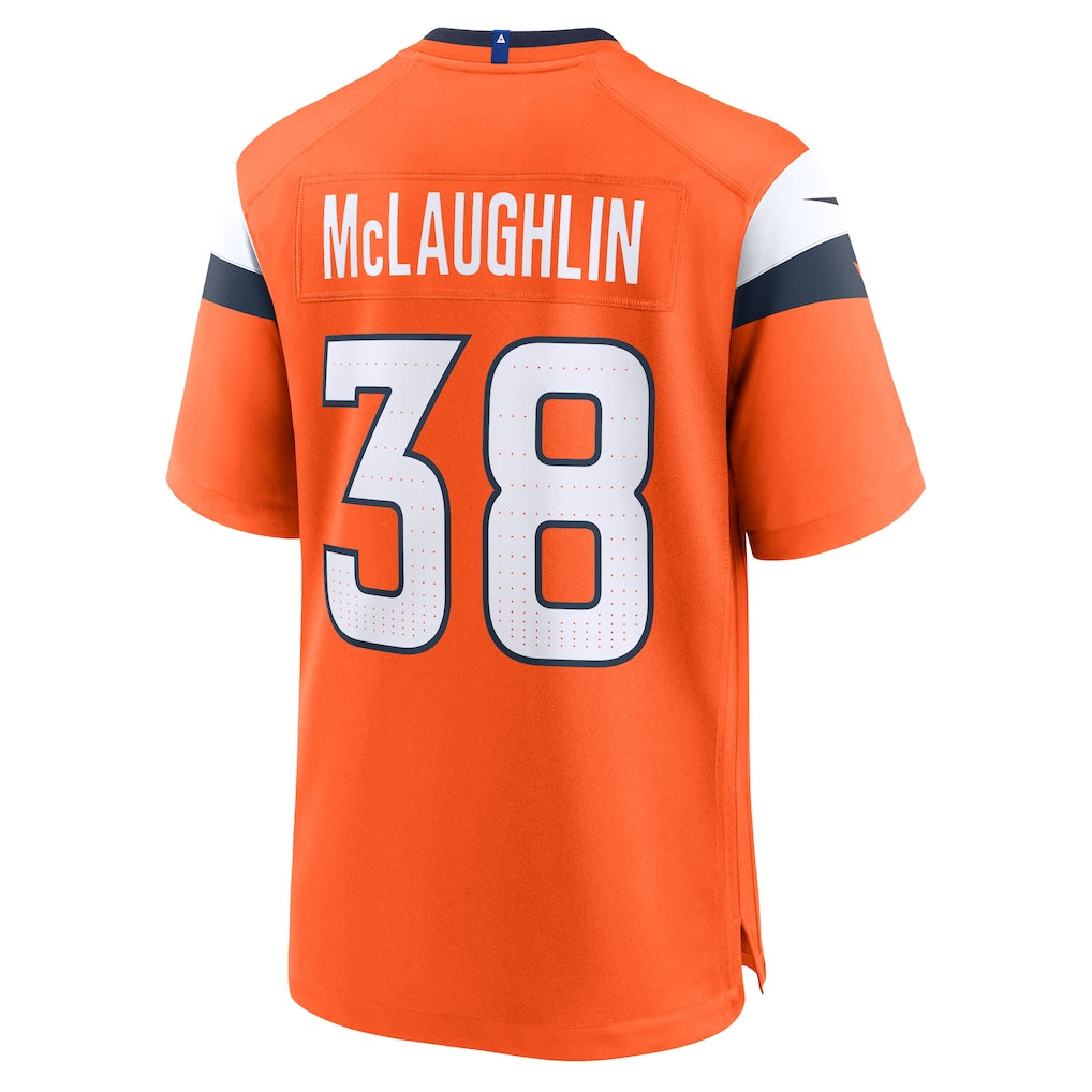 Tlead D.Broncos #38 Jaleel McLaughlin Orange Alternate Game Jersey