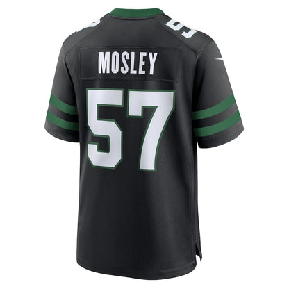 Tlead NY.Jets #57 C.J. Mosley Legacy Black Alternate Game Jersey