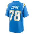 Tlead LA.Chargers #78 Andre James Powder Blue Team Game Jersey
