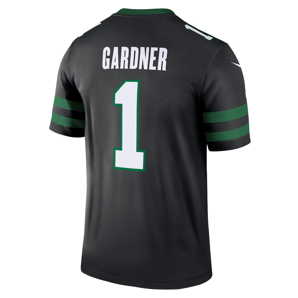 Tlead NY.Jets #1 Ahmad Sauce Gardner Black Legend Player Performance Top Jersey