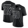 Tlead MN.Vikings #18 Justin Jefferson Player Black Limited 2026 Salute to Service Home Game Stitched Jerseys