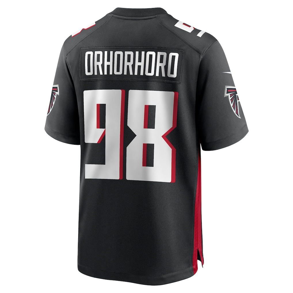 Tlead A.Falcons #98 Ruke Orhorhoro Black Game Retired Player Jersey