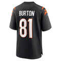 Tlead C.Bengals #81 Jermaine Burton Black Team Game Jersey