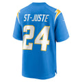 Tlead LA.Chargers #24 Benjamin St-Juste Powder Blue Team Game Jersey