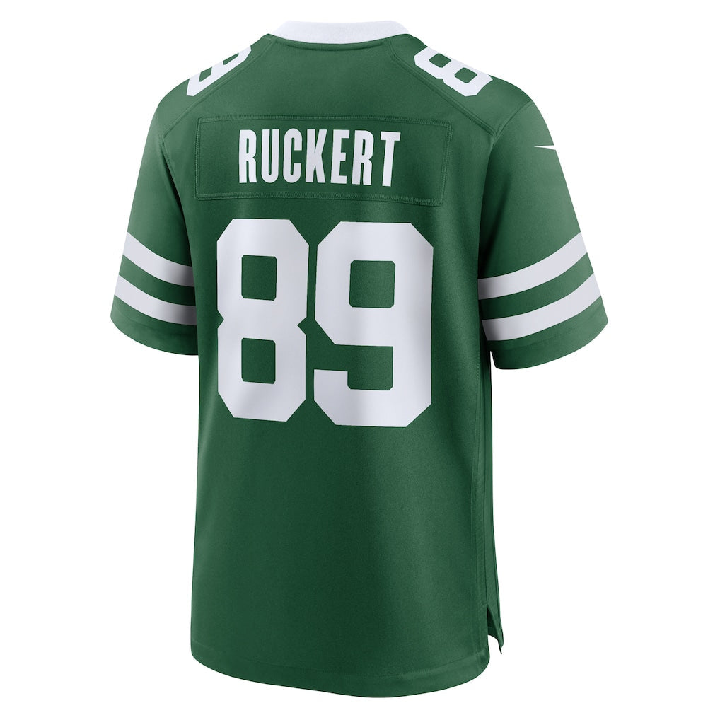 Tlead NY.Jets #89 Jeremy Ruckert Legacy Green Team Game Jersey