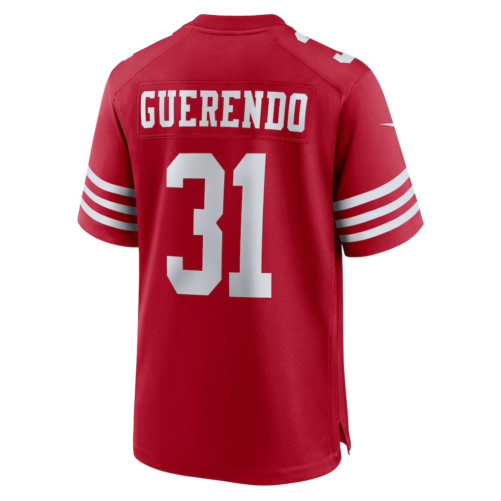 Tlead SF.49ers #31 Isaac Guerendo Scarlet Game Jersey