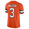 Tlead D.Broncos #3 Russell Wilson Orange Vapor F.U.S.E. Limited Jersey