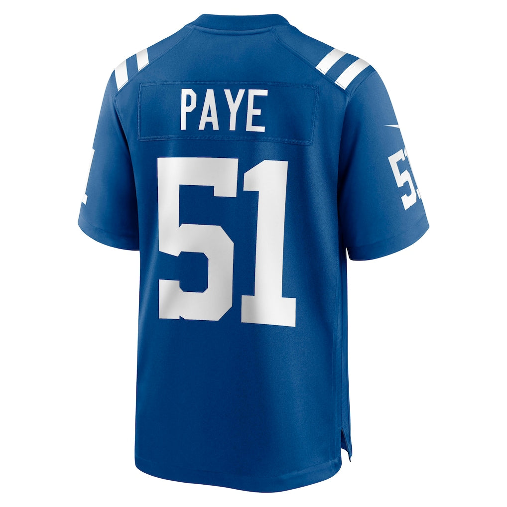 Tlead IN.Colts #51 Kwity Paye Royal Game Jersey