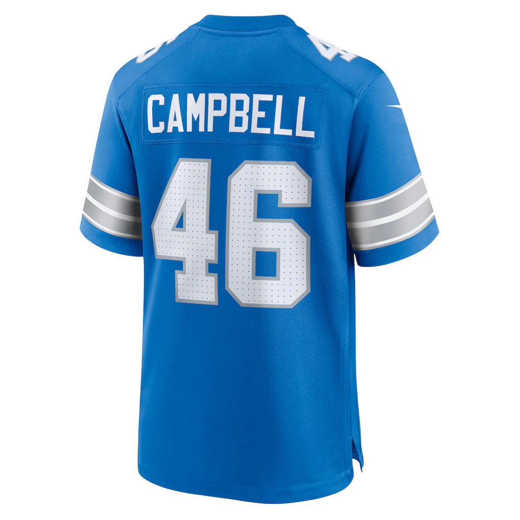 Tlead D.Lions #46 Jack Campbell Blue Game Stitched Jersey