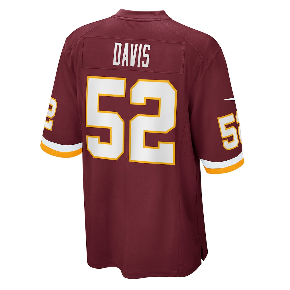 Tlead W.Commanders #52 Jamin Davis Burgundy Game Jersey