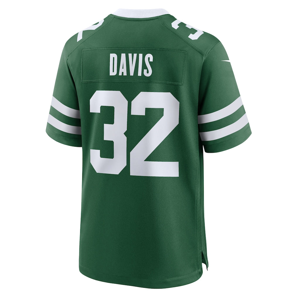 Tlead NY.Jets #32 Isaiah Davis Legacy Green Team Game Jersey