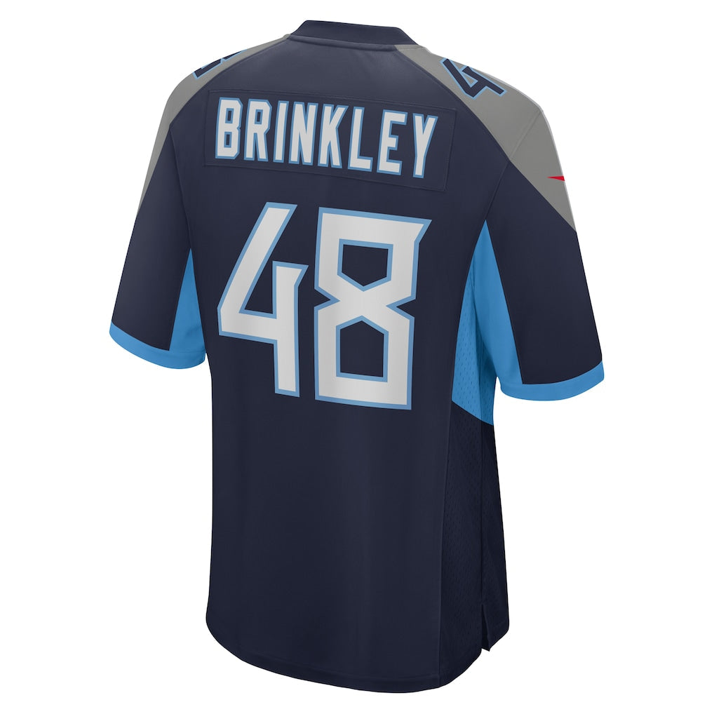 Tlead T.Titans #48 Beau Brinkley Navy Game Jersey