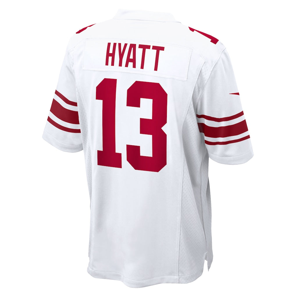 Tlead NY.Giants #13 Jalin Hyatt White Game Jersey
