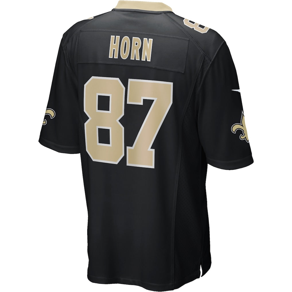 Tlead NO.Saints #87 Joe Horn Black Game Retired Player Jersey