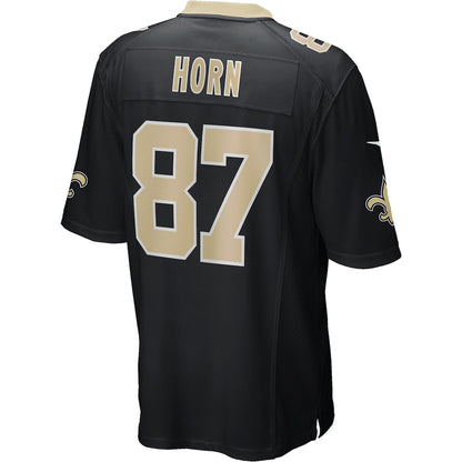 Tlead NO.Saints #87 Joe Horn Black Game Retired Player Jersey