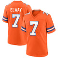 Tlead D.Broncos #7 John Elway Player Orange Throwback Game Stitched Jerseys