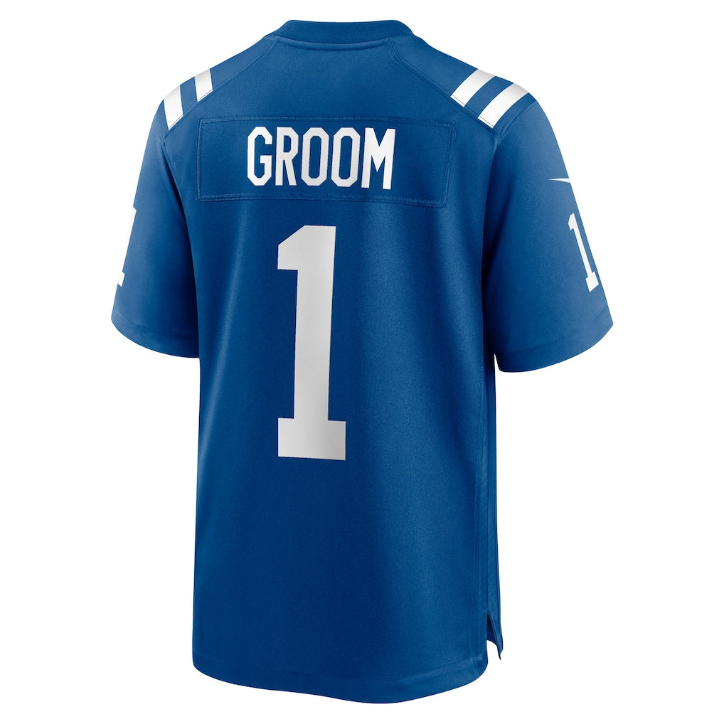 Tlead IN.Colts #1 Groom Royal Game Jersey