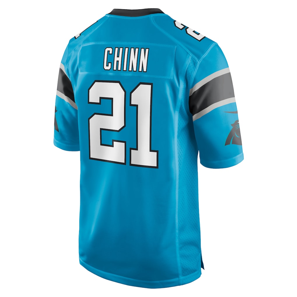 Tlead C.Panthers #21 Jeremy Chinn Blue Game Jersey