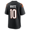 Tlead C.Bengals #10 Mike White Black Team Game Jersey