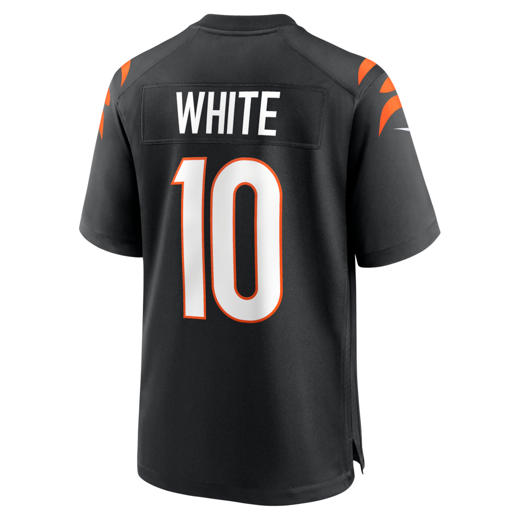 Tlead C.Bengals #10 Mike White Black Team Game Jersey