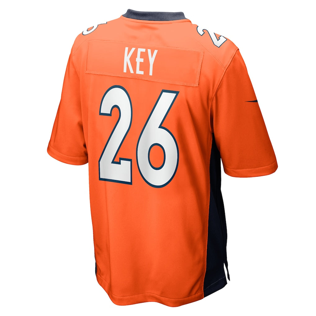 Tlead D.Broncos #26 Devon Key Orange player Game Jersey